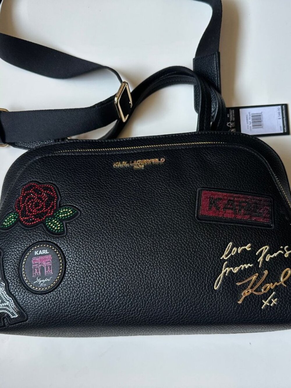 NWT $248 Karl lagerfeld new style top handles satchel
